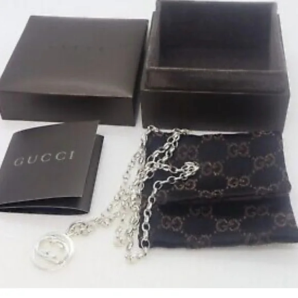 Gucci luxury necklace 925 sterling silver Pristine!!!! - Picture 4 of 10